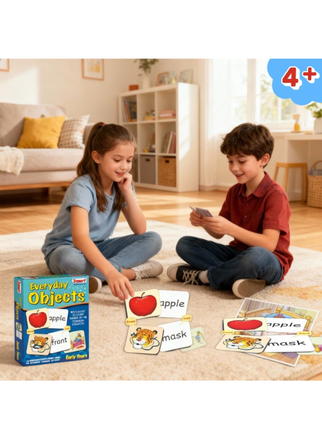 Creative's Smart Everyday Objects Flash Cards for Kids - 48 Double-Sided Picture Cards - Learn Common Object Names - Educational Toy for Toddlers - Preschool Learning Gift Ages 4 & Up - Image 4