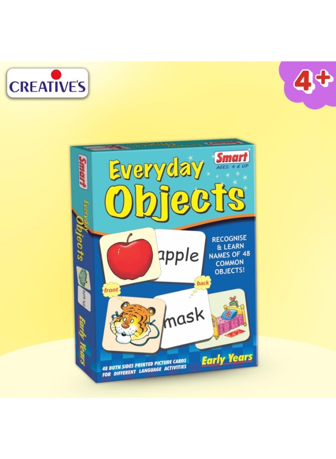 Creative's Smart Everyday Objects Flash Cards for Kids - 48 Double-Sided Picture Cards - Learn Common Object Names - Educational Toy for Toddlers - Preschool Learning Gift Ages 4 & Up - Image 2