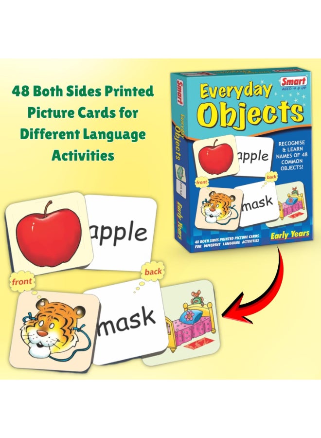 Creative's Smart Everyday Objects Flash Cards for Kids - 48 Double-Sided Picture Cards - Learn Common Object Names - Educational Toy for Toddlers - Preschool Learning Gift Ages 4 & Up - Image 3
