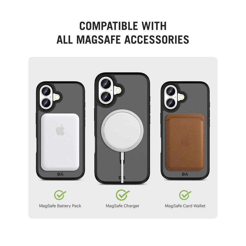 Daily Objects Polycarbonate Nimbus 2.0 Magnetic Protective Case Cover Compatible with iPhone 16 |Camera & Body Protection|Anti Shock,Scratch Resistant|Precise Cutouts & Modern Design|Wireless Charging - Image 4