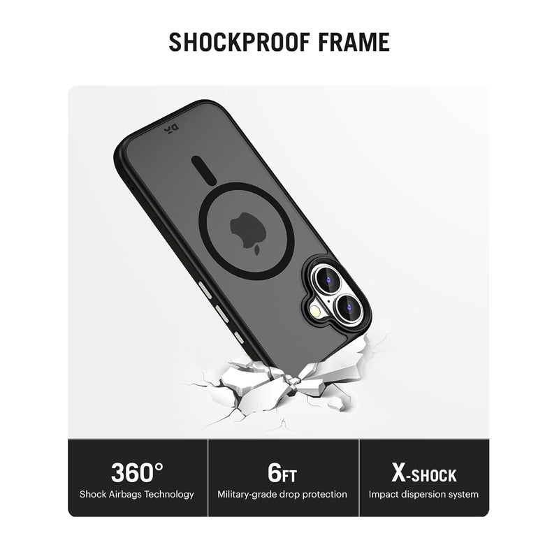 Daily Objects Polycarbonate Nimbus 2.0 Magnetic Protective Case Cover Compatible with iPhone 16 |Camera & Body Protection|Anti Shock,Scratch Resistant|Precise Cutouts & Modern Design|Wireless Charging - Image 5