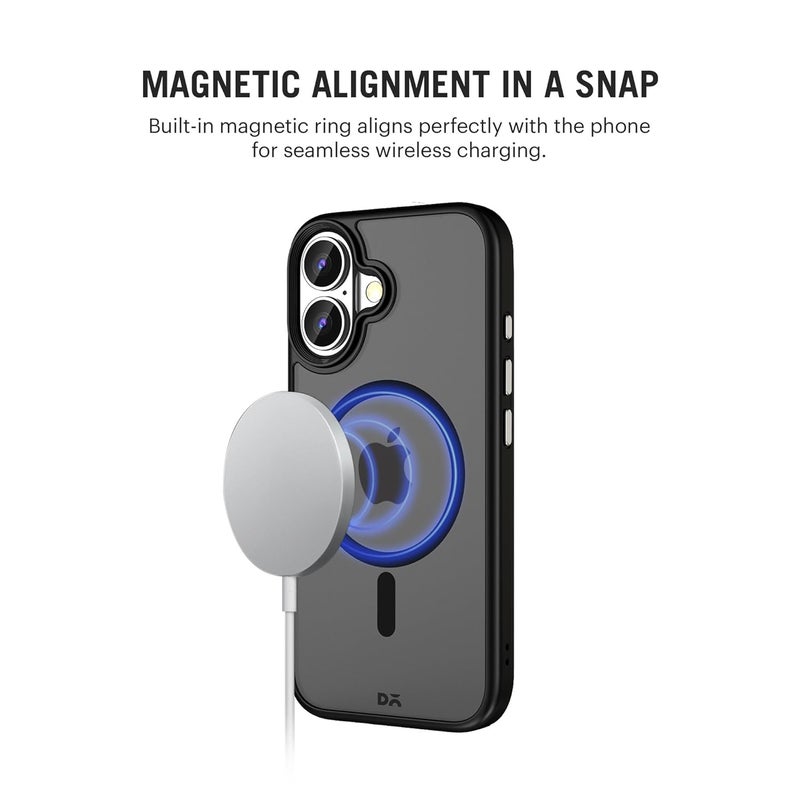Daily Objects Polycarbonate Nimbus 2.0 Magnetic Protective Case Cover Compatible with iPhone 16 |Camera & Body Protection|Anti Shock,Scratch Resistant|Precise Cutouts & Modern Design|Wireless Charging - Image 2