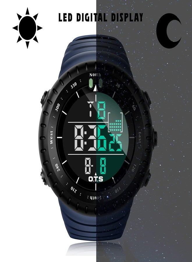 PALADA Men's Digital Sports Watch Waterproof Tactical Watch with LED Backlight Watches for Men - Image 3