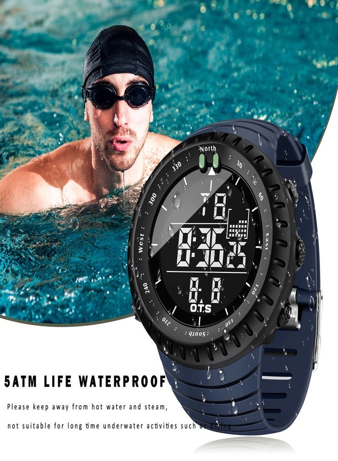 PALADA Men's Digital Sports Watch Waterproof Tactical Watch with LED Backlight Watches for Men - Image 2