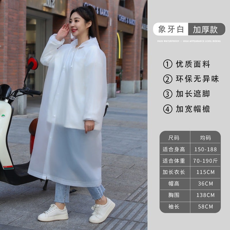 Disposable Raincoat Single Long Full-Body Anti-Rainstorm Men'S Adult Outer Wear Travel Portable Thickened Children'S Poncho - Image 1
