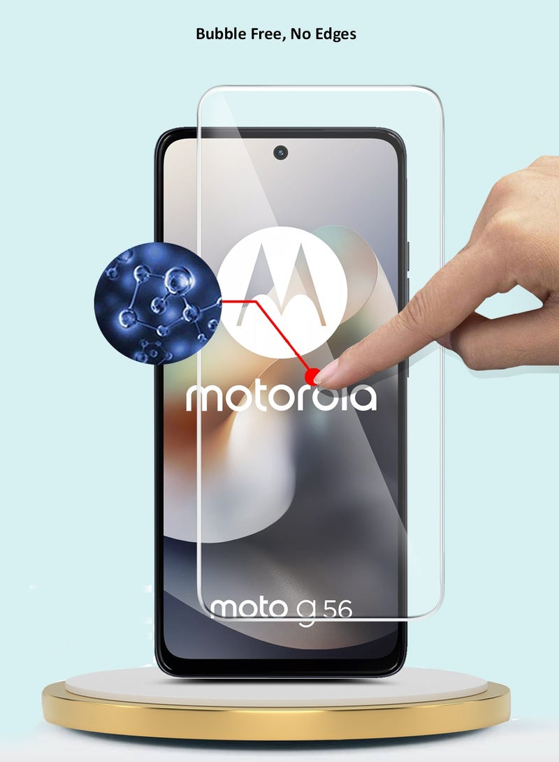 GMAX Motorola Moto G56 5G 2025 GMAX Premium Series Curved Edges 9H 2.5D Tempered Glass Screen Protector - Clear - Image 5