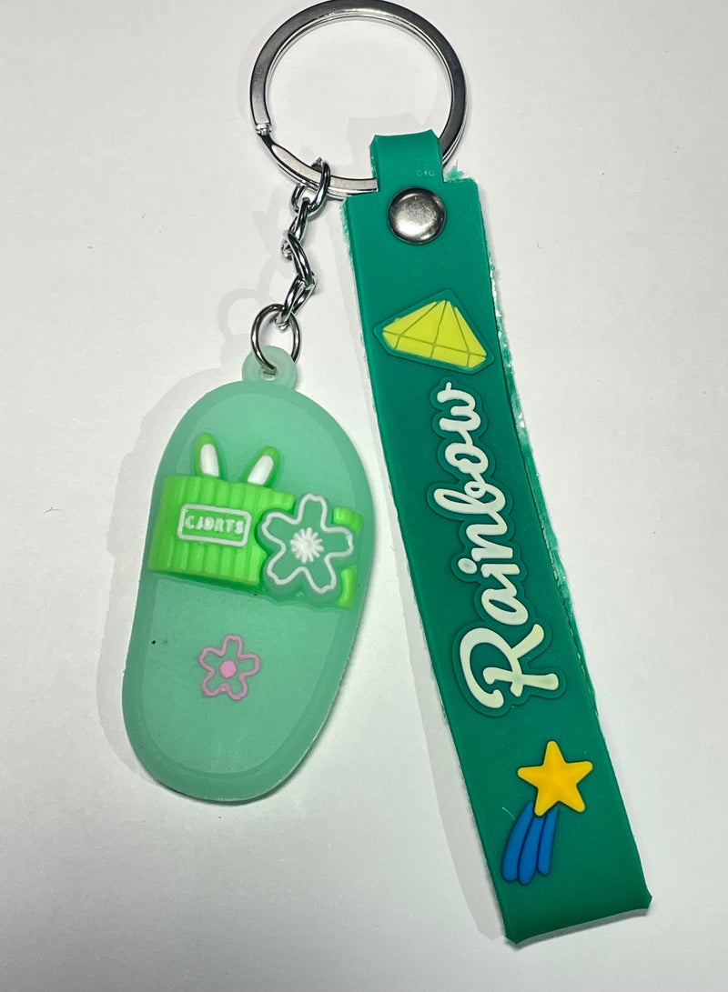 ميدالية مفاتيح كرتونية مميزة اكسسوار مميز سلسلة مفاتيح بتصميم حذاء ستيبلر مع شريط يتناسب مع مفاتيح السيارة والمحفظة والحقيبة هدية رائعة وجميلة - Image 2