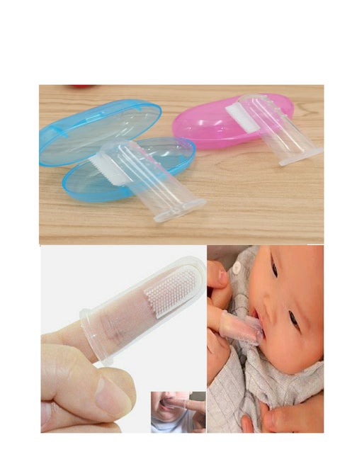 فرشة اللثه لتنظيف فم الاطفال وخصوصا الرضع- متعددة الالوان