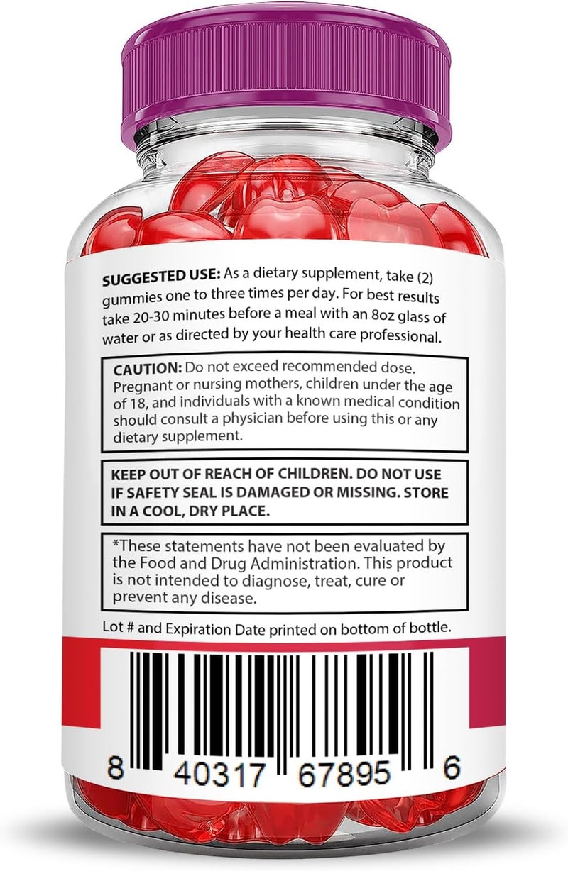 Justified Laboratories 2 Pack Xtreme Fit Keto ACV Gummies Advanced Formula 1000MG XtremeFit Keto Gummies Apple Cider Vinegar Formulated with Pomegranate Beet Juice Powder B12 Vegan Non GMO 120 Gummys - Image 5