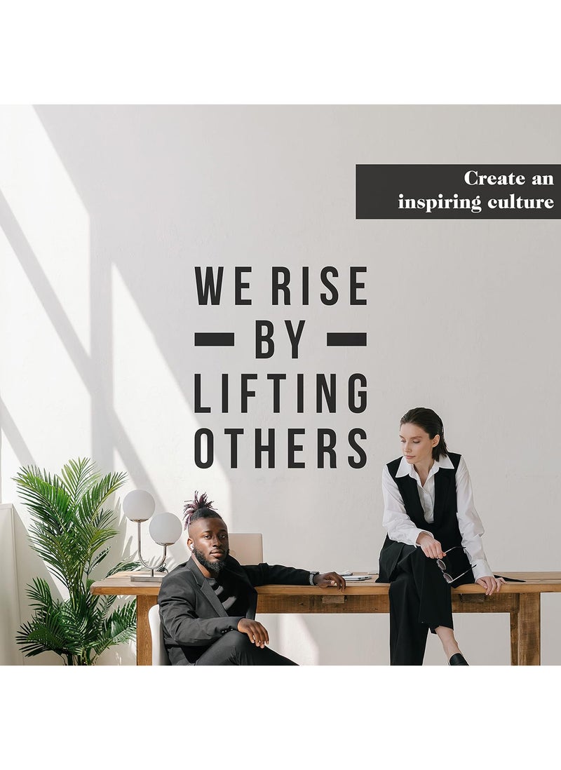 Spoil Your Wall نحن نرتقي برفع الآخرين ملصق حائط، فنون الحائط ديكور المنزل ملصقات الحائط، 22x26 بوصة من Spoil Your Wall - Image 3