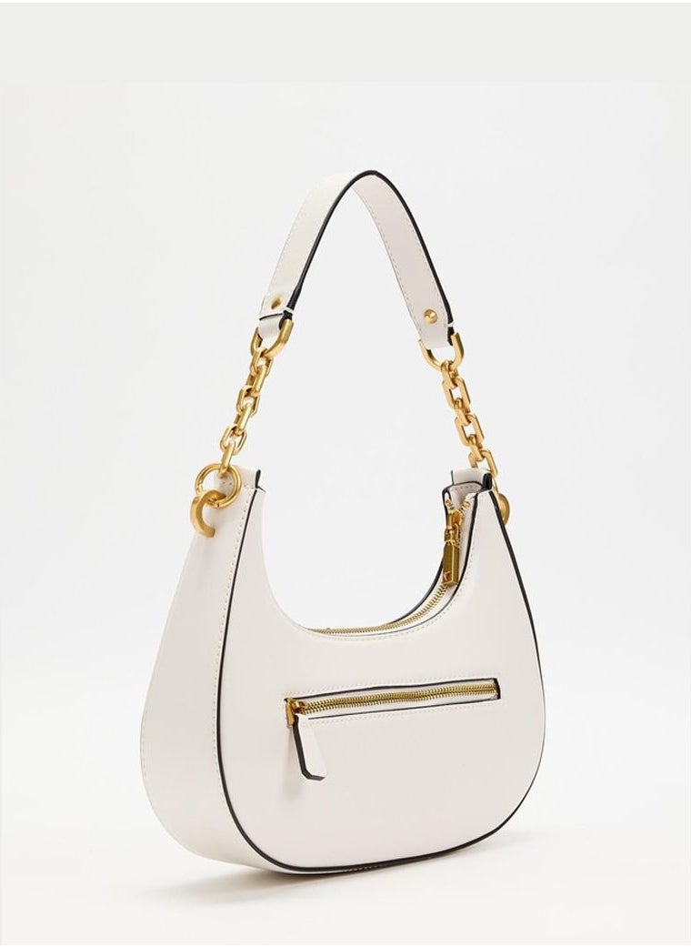 GUESS Guess White Chain Detail Shoulder Bag For Women  - Image 3