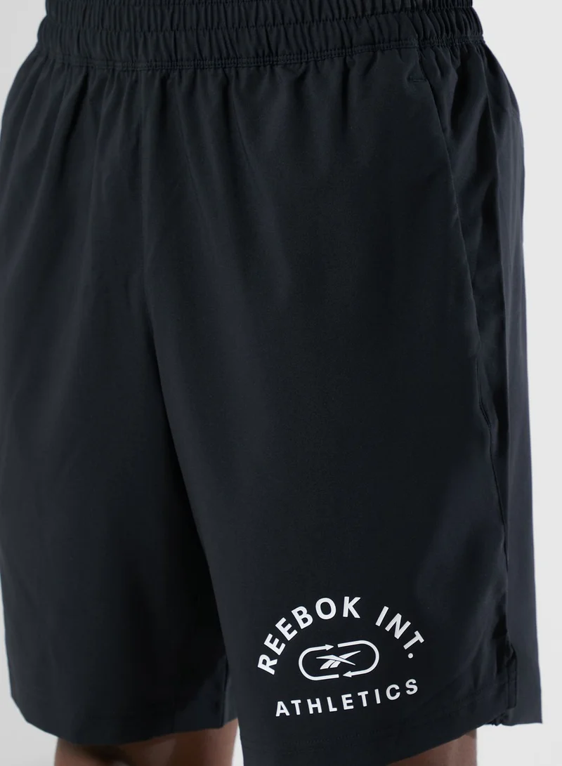 Reebok Workout Ready Woven Graphic Shorts