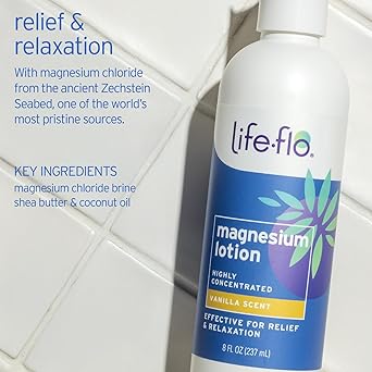 Life-flo LifeFlo Magnesium Lotion Magnesium Chloride Supplement Sourced from Zechstein Seabed For Muscle Massage and Relaxation 8 fl oz - Image 2