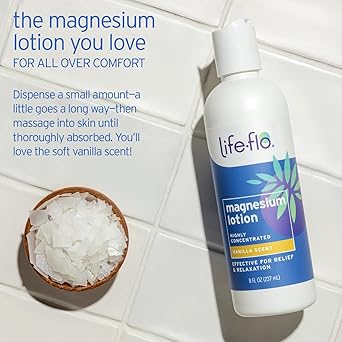 Life-flo LifeFlo Magnesium Lotion Magnesium Chloride Supplement Sourced from Zechstein Seabed For Muscle Massage and Relaxation 8 fl oz - Image 4