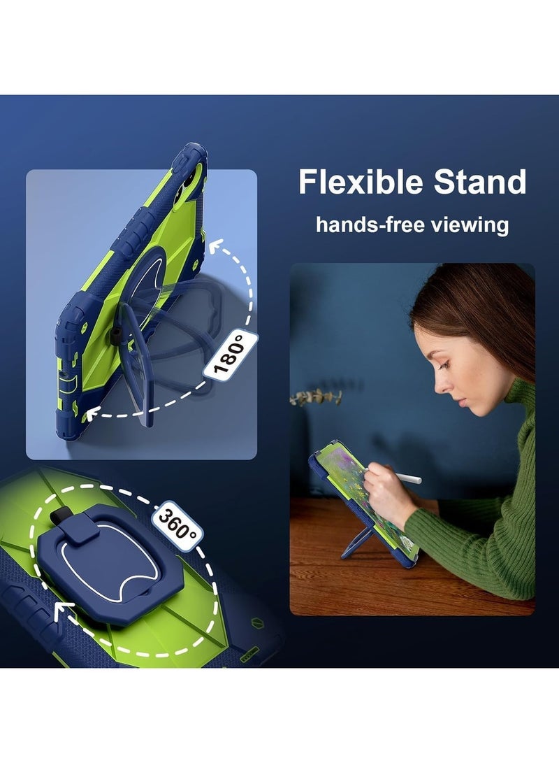 general Case Compatible with Xiaomi Redmi Pad Pro 12.1 inch Case, Full-Body Rugged Shockproof Protective Shell, 360掳 Swivel Stand Handle Cover with Shoulder Strap - Image 4