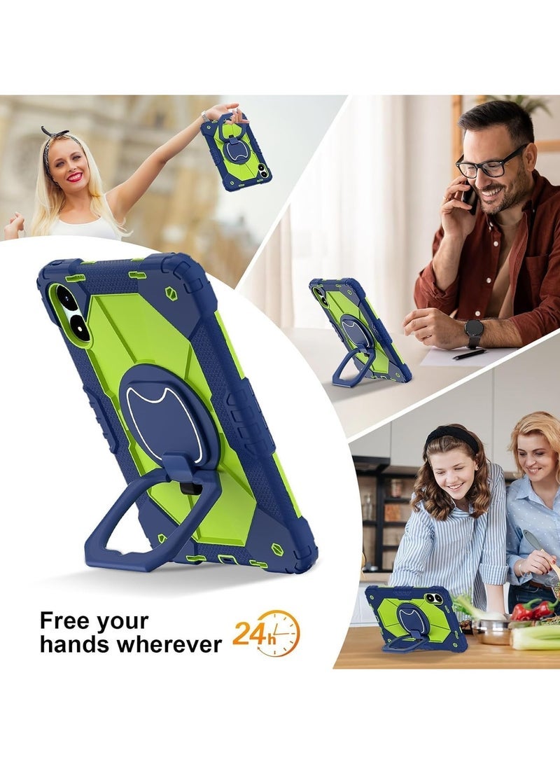 general Case Compatible with Xiaomi Redmi Pad Pro 12.1 inch Case, Full-Body Rugged Shockproof Protective Shell, 360掳 Swivel Stand Handle Cover with Shoulder Strap - Image 2