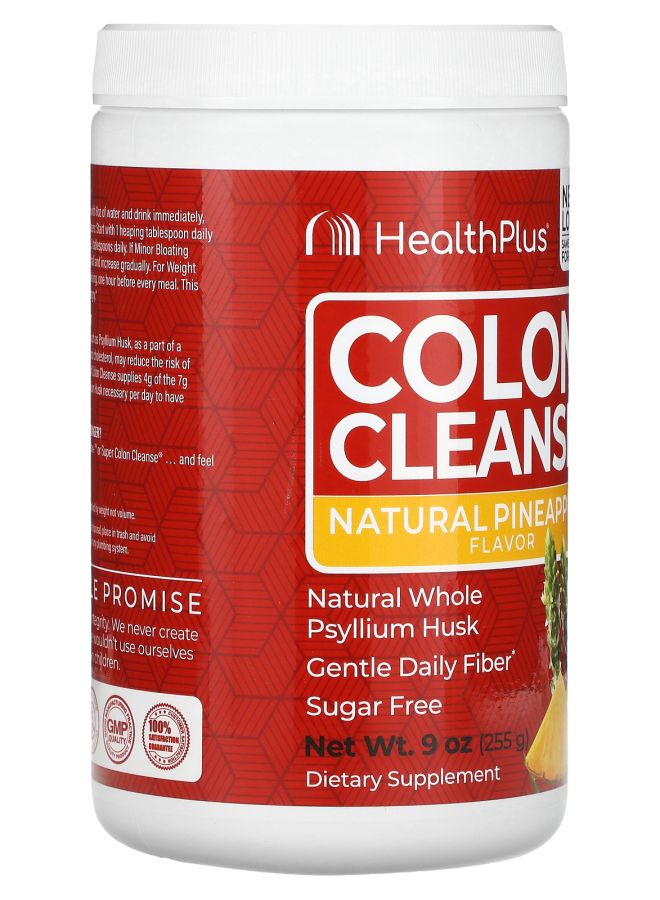 Health Plus تنظيف القولون الطبيعي بالأناناس 9 أونص (255 جرام) - Image 2