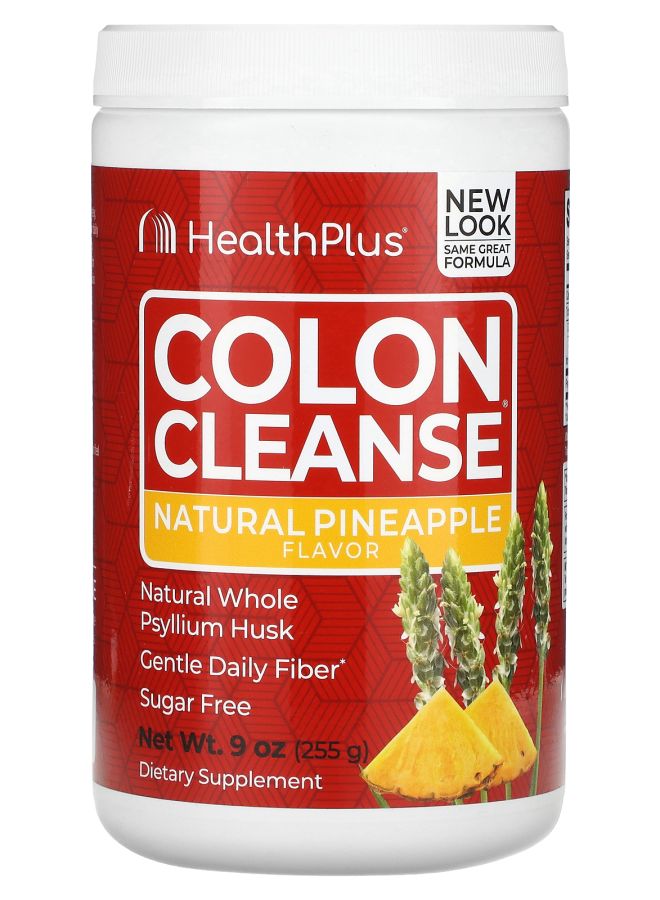 Health Plus تنظيف القولون الطبيعي بالأناناس 9 أونص (255 جرام) - Image 1