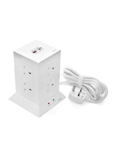 AL FANAR Power Extension Tower 8 Sockets 3M White  - Image 4