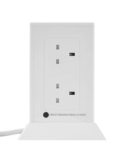 AL FANAR Power Extension Tower 8 Sockets 3M White  - Image 3