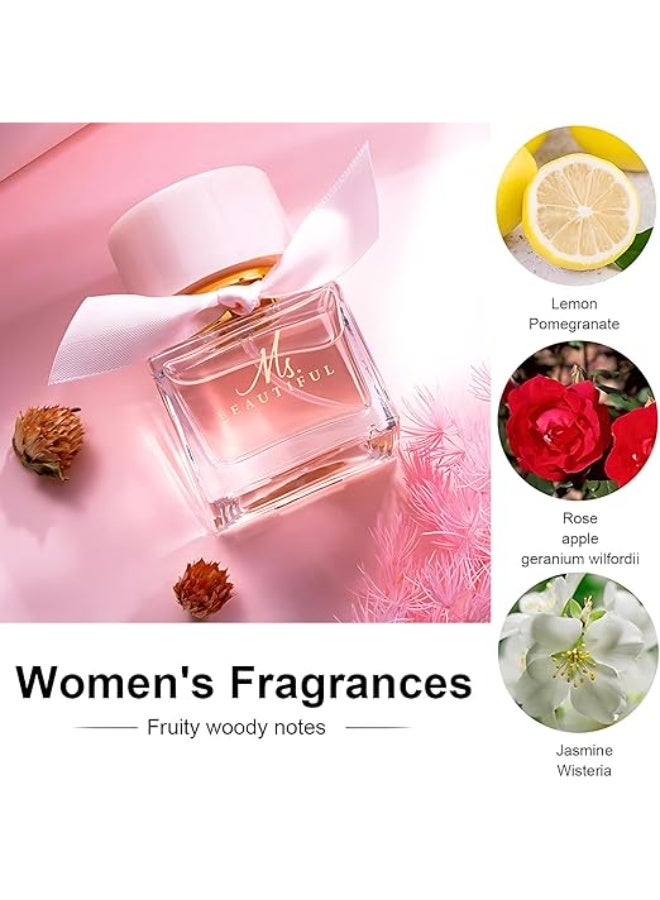 ATRJSZ Ladies Perfume Set Eau De Parfum, Luxury Perfume Gift Set for Women, 3x30ml Long-Lasting Perfume Set for Her Birthday, Fresh Floral Fragrance Perfumes Box Gift Set for Girlfriend, Dating, Anniversary - Image 4
