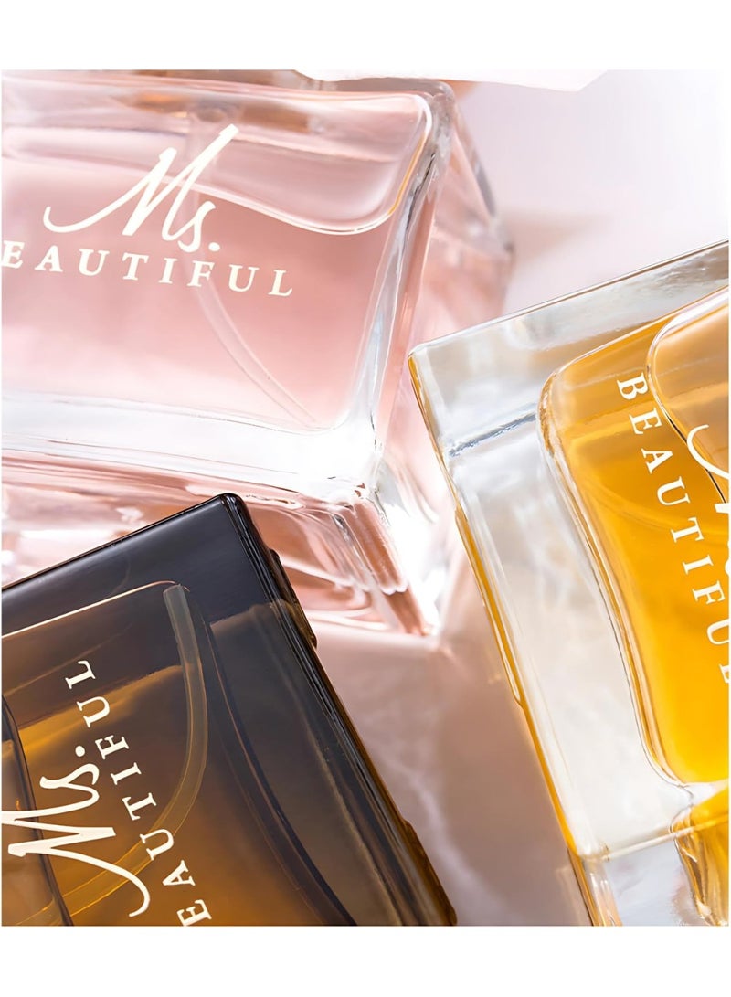 ATRJSZ Ladies Perfume Set Eau De Parfum, Luxury Perfume Gift Set for Women, 3x30ml Long-Lasting Perfume Set for Her Birthday, Fresh Floral Fragrance Perfumes Box Gift Set for Girlfriend, Dating, Anniversary - Image 3