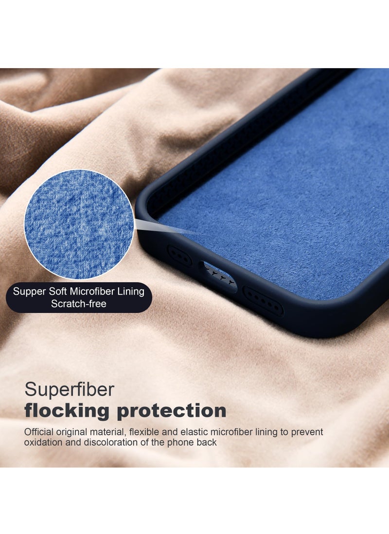 Eligo - iPhone 12 Pro Max MagSafe Case with Magnetic Invisible Stand,【Full Shockproof Protection】Silicone Phone Cover with Kickstand for Apple 12 Pro Max (Navy Blue) - Image 1