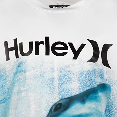 Hurley boys Rash Guard Shirt White Shark Large US - Image 3