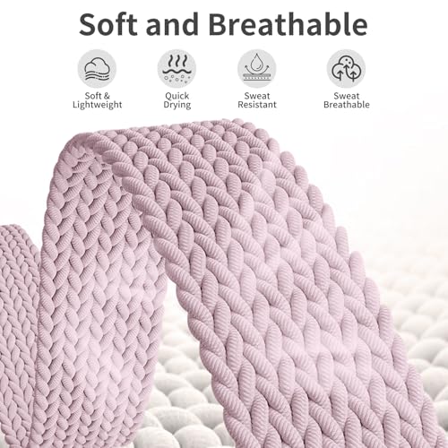 Zspoly 3 Pack Slim Braided Stretchy Bands Compatible with Apple Watch Band 38mm 40mm 41mm 42mm 44mm 45mm 46mm 49mm Women Men, Thin Nylon Magnetic Strap Bands for iWatch Series 10/9/8/7/6/5/4/3/2/1/SE Ultra - Image 3