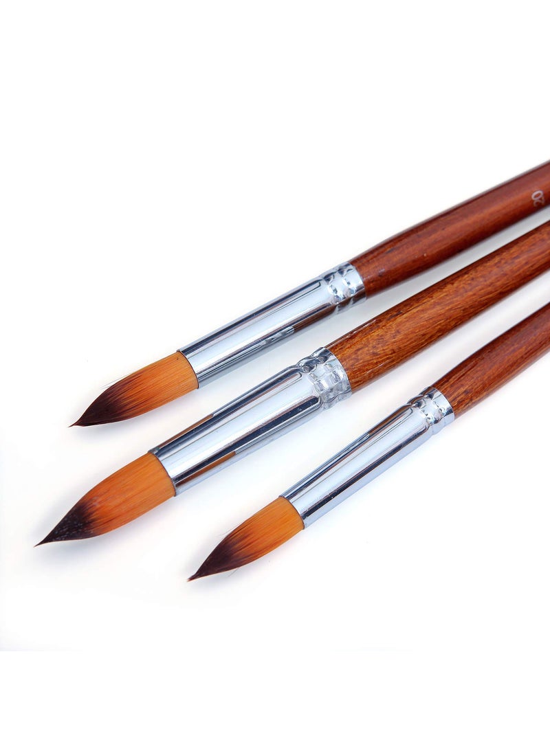 ArtBee ArtBee 13 Pcs Long Handle Round Shape Artist Acrylic Painting Brushes Set(Nylon)  - Image 4