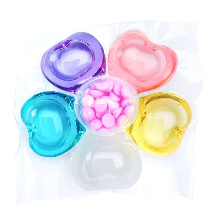 Laundry Coagulation Beads Household Fragrance Laundry Tablet Bag Fragrance Beads Soft Gel Lasting Fragrance Three-In-One Laundry Ball - Image 5
