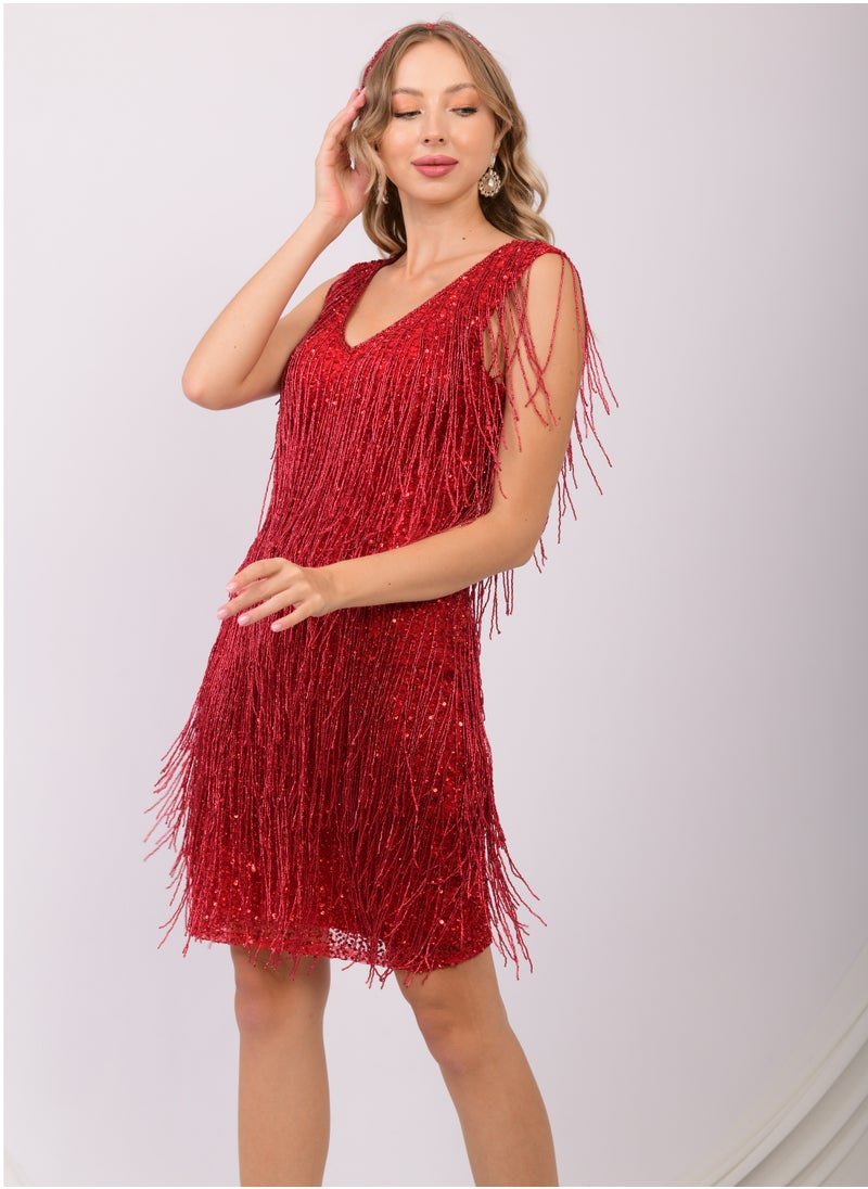 Glamorous Radiant Red Fringe Party Dress - pzsku/Z1462898029DF489B9376Z/45/_/1737281955/27b53661-b445-4cef-8f05-aefc9763aa81