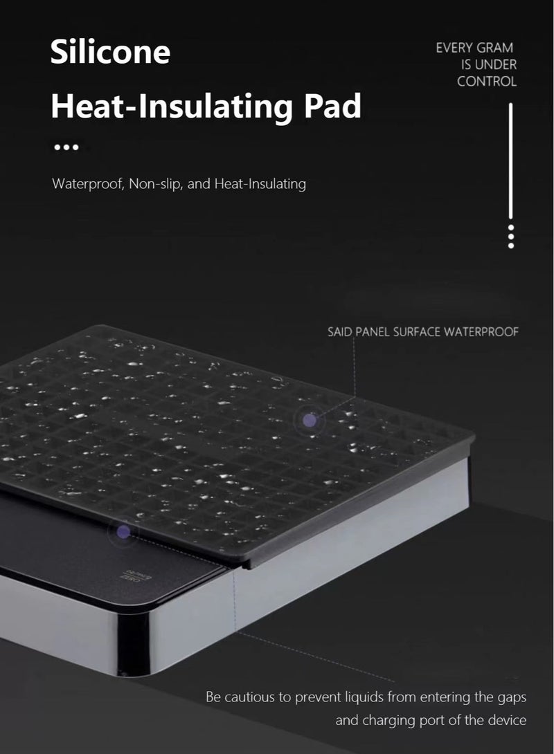 Bamboo LCD Display Coffee Drip Scale With Timer - Image 5