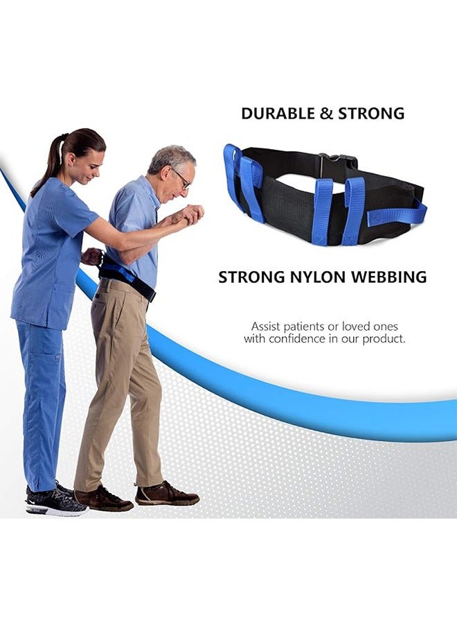 HAVEN Transfer and Walking Gait Belt -6 Heavy Handles ，gate belt for elderly lift belts with quick release buckle anti-slip function prevents patient from shifting more effectively，Occupational & Physical Therapy，Lift Assist for Elderly and Patient Care - Image 3