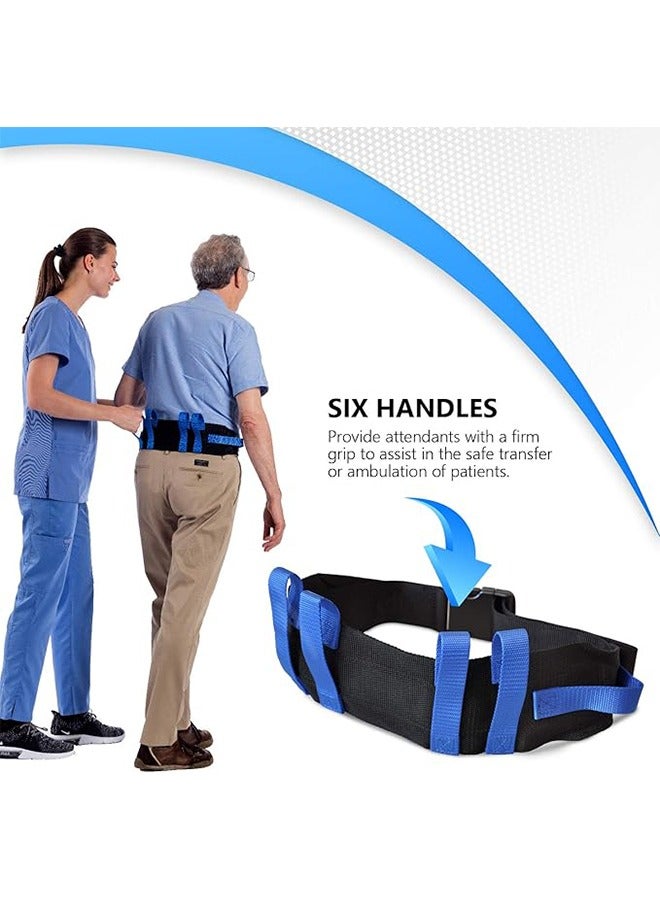 HAVEN Transfer and Walking Gait Belt -6 Heavy Handles ，gate belt for elderly lift belts with quick release buckle anti-slip function prevents patient from shifting more effectively，Occupational & Physical Therapy，Lift Assist for Elderly and Patient Care - Image 5
