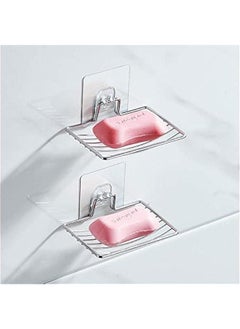 2  Sturdy Soap Dish Holder  Self Adhesive Wall Mounted Soap Sponge Holder Stainless Steel Storage Saver Rack for Home Kitchen Bathroom Shower - pzsku/Z1462ADFFC54E3F1B6A0CZ/45/_/1723432306/9163d84a-d153-4018-b8e8-19e78d44d478