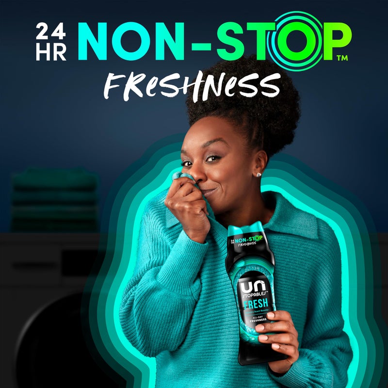 Downy Unstopables In Wash Scent Booster Beads, Fresh Scent, 24 oz, Laundry Beads For Odor Protection, Downy Scent Booster Beads, Laundry Scent Boosters - Image 2