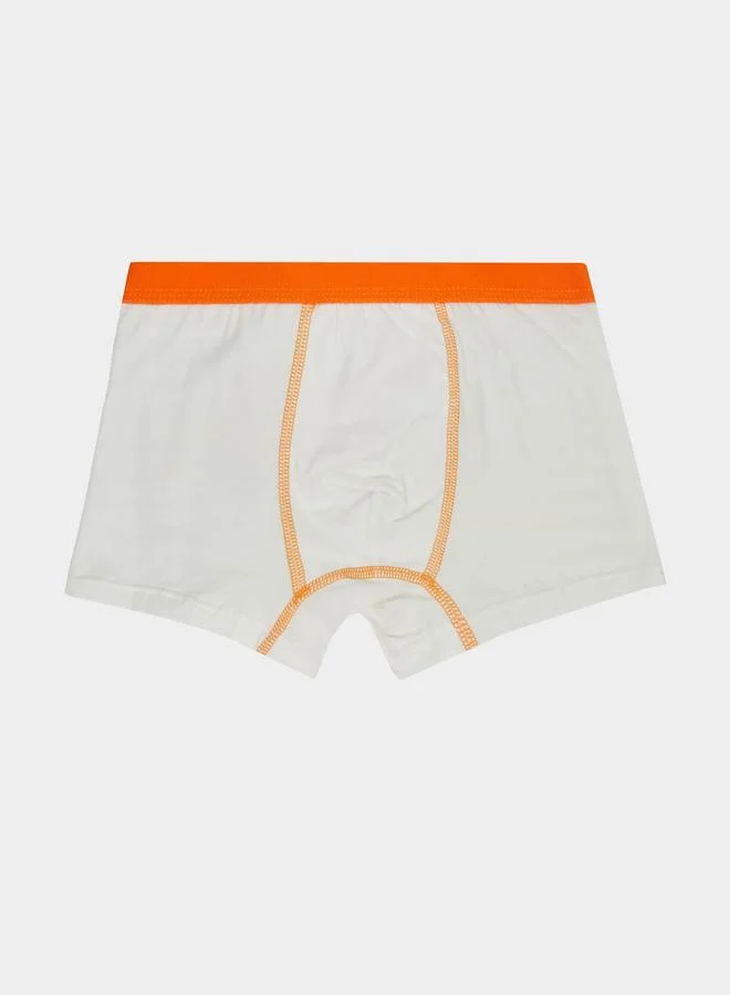 Styli Pack of 4 - Teen Boys Graphic Print Cotton Boxer