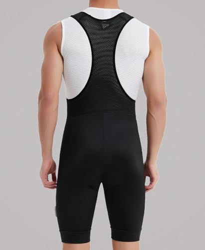 qualidyne Men's Cycling Bib Shorts 4D Padded Breathable Road Bike Bibs Biking Bicycle Shorts Black - Image 5