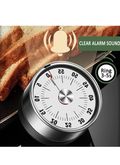 Excefore Magnetic Kitchen Timer Chef Cooking Timer Clock with Loud Alarm No Batteries Required 100% Mechanical Magnetic Backing Exquisite Stainless Steel Body  - Image 3