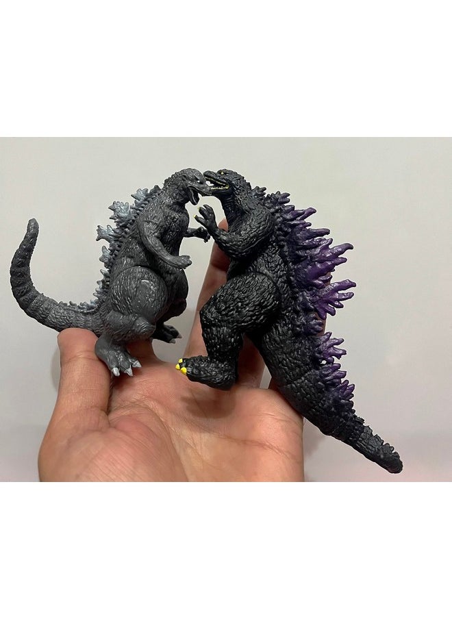 De-Lite De-Lite™ Action Figures Soft Touch Vinyl Plastic Collectible Model Toys… (Millennium Godzilla & Heisei Godzilla, 2 Pieces Pack, Mini Small Size - 7cm)  - Image 3