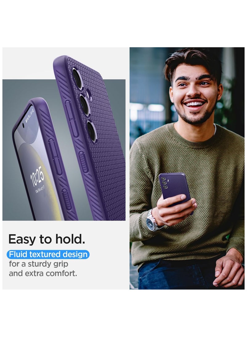 Spigen Spigen Liquid Air designed for Samsung Galaxy S24 case cover (2024) - Deep Purple  - Image 5