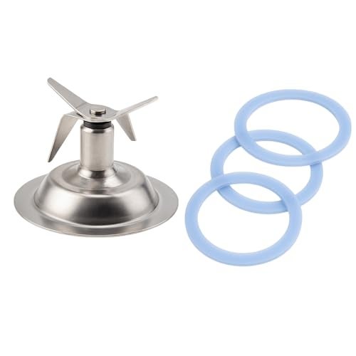 JIUDANI Blender Blade Cutter with 3Pcs Gasket Replacement 77666, Replacement for BL300/BL450/BL500/BL-300/BL-450/BL550/BL600/BL600B/BL700/BL-500 - Image 1