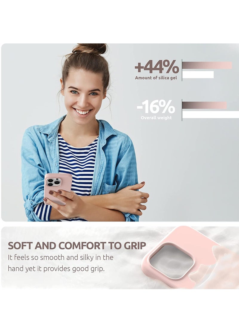 ELTRAZONE Magnetic Case Designed for iPhone 14 Pro Max Case 6.7 inch (2022), Compatible with MagSafe, Liquid Silicone Phone Case for iPhone 14 Pro Max, Chakl Pink - Image 5