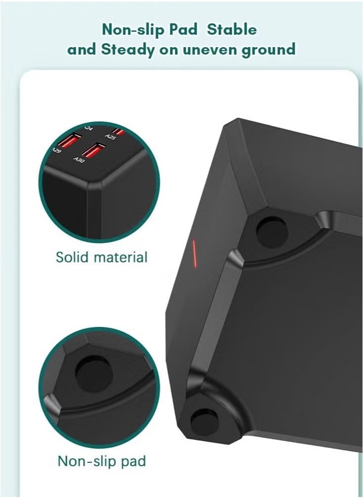ELTRAZONE 30-Port USB Charging Station 150W – High-Speed Desktop Charger for Smartphones, Tablets & More, Multi-Port Fast Charging Hub, Compact Organizer for Home, Office & Travel Use - Image 5