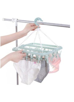 Alissa Clothes Hanger Rack, 32 Clips Folding Clothes Hang Laundry Accessories  - Image 5