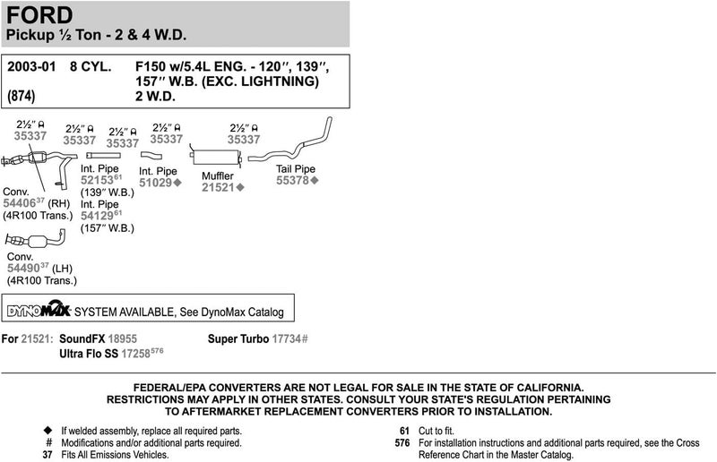 Walker 52153 Exhaust Pipe for Ford F-150 - Image 3