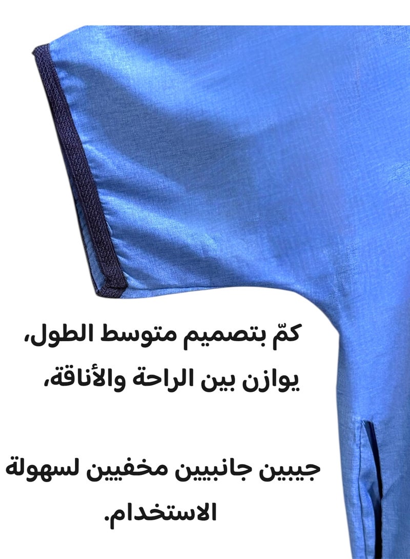 Men's Shirt, Nightgown, Moroccan Robe, Comfortable Men's Gifts Luxury Men's House Robe for Comfort Moroccan Shirt, Men's Summer Shirt, Short Sleeve Shirt, Men's Robe Comfortable Men's Gifts - Image 4