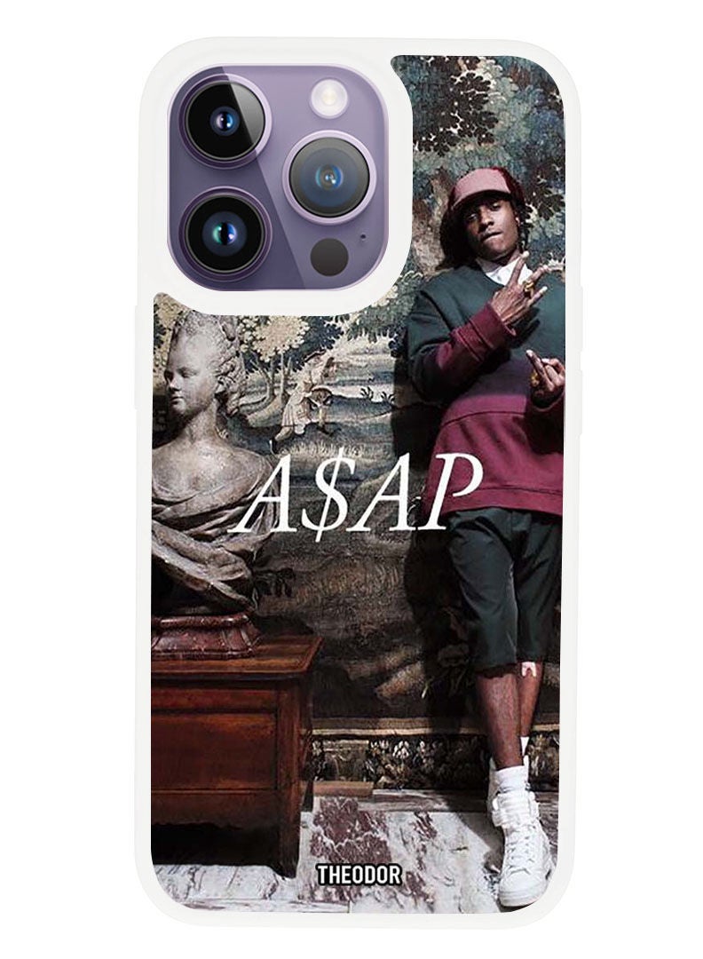 Theodor Protective Case Anti Scratch Shock Proof Cover For APPLE IPHONE 14 PRO Asap (White Bumper) - Image 1