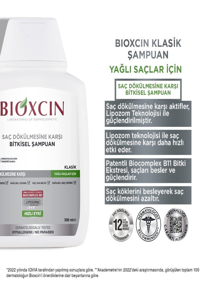 Bioxcin Shampoo against hair loss for oily hair (300 ml) - vegetable anti-fat shampoo with Biocomplex B11 & liposomes for thicker hair & less hair loss' - Image 3